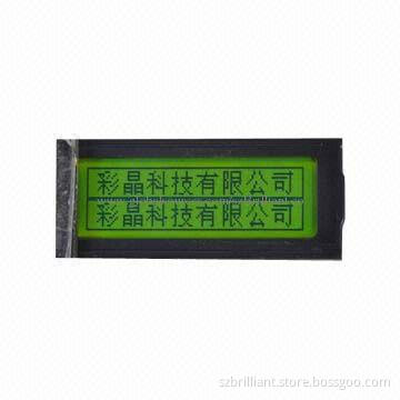 12232 monochrome LCD display module, STN yellow green w/ LED backlight, supports parallel interface